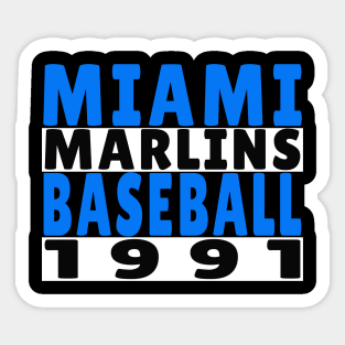 Miami Marlins Baseball Classic Sticker